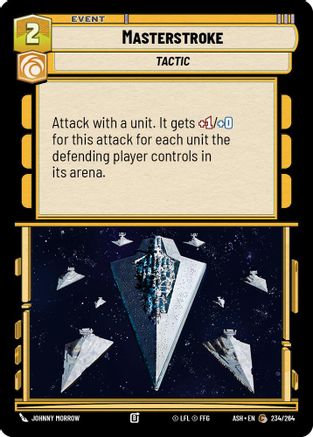 Masterstroke (234/264) [Ashes of the Empire] Star Wars: Unlimited Single Disney