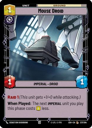 Mouse Droid (237/264) [Ashes of the Empire] Star Wars: Unlimited Single Disney