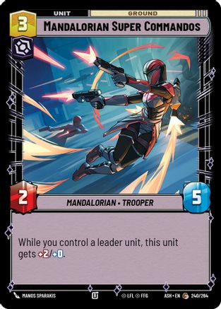 Mandalorian Super Commandos (240/264) [Ashes of the Empire] Star Wars: Unlimited Single Disney