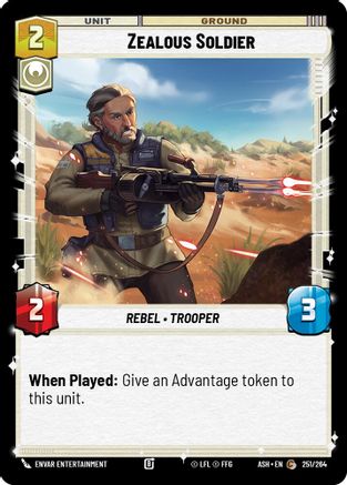 Zealous Soldier (251/264) [Ashes of the Empire] Star Wars: Unlimited Single Disney