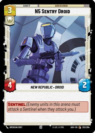 N5 Sentry Droid (252/264) [Ashes of the Empire] Star Wars: Unlimited Single Disney