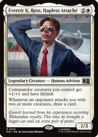 Everett K. Ross, Hapless Attache (Surge Foil) (MSC-013) [Commander: Marvel Super Heroes] Foil MTG Single Wizards of the Coast