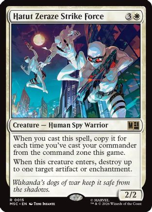 Hatut Zeraze Strike Force (Surge Foil) (MSC-015) [Commander: Marvel Super Heroes] Foil MTG Single Wizards of the Coast