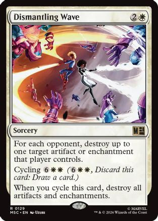 Dismantling Wave (Surge Foil) (MSC-129) [Commander: Marvel Super Heroes] Foil MTG Single Wizards of the Coast