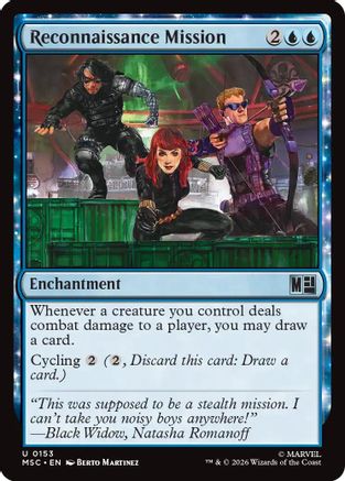 Reconnaissance Mission (Surge Foil) (MSC-153) [Commander: Marvel Super Heroes] Foil MTG Single Wizards of the Coast