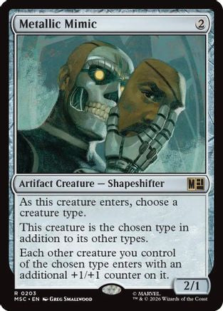 Metallic Mimic (Surge Foil) (MSC-203) [Commander: Marvel Super Heroes] Foil MTG Single Wizards of the Coast