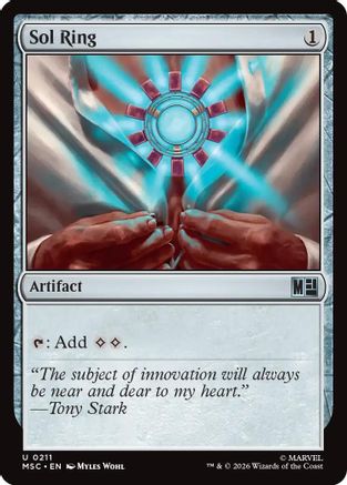 Sol Ring (0211) (Surge Foil) (MSC-211) [Commander: Marvel Super Heroes] Foil MTG Single Wizards of the Coast
