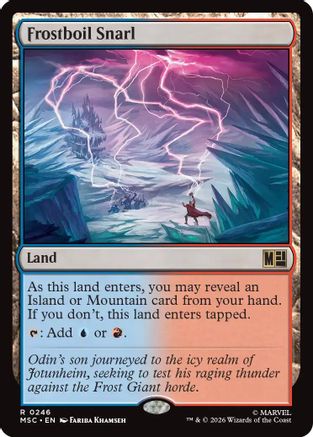 Frostboil Snarl (Surge Foil) (MSC-246) [Commander: Marvel Super Heroes] Foil MTG Single Wizards of the Coast