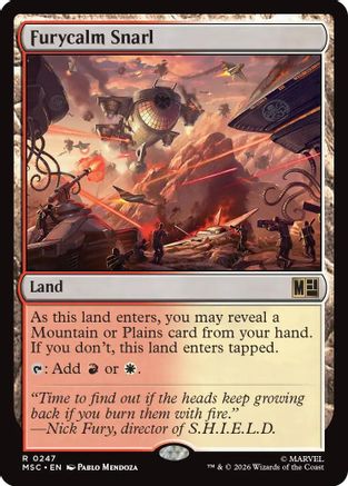 Furycalm Snarl (Surge Foil) (MSC-247) [Commander: Marvel Super Heroes] Foil MTG Single Wizards of the Coast