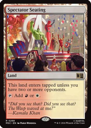 Spectator Seating (Surge Foil) (MSC-268) [Commander: Marvel Super Heroes] Foil MTG Single Wizards of the Coast