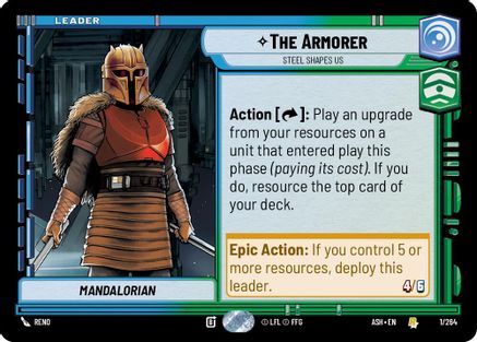 The Armorer - Steel Shapes Us (1/264) [Ashes of the Empire] Star Wars: Unlimited Single Disney