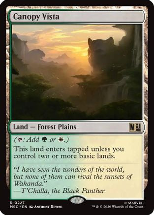Canopy Vista (MSC-227) [Commander: Marvel Super Heroes] MTG Single Wizards of the Coast