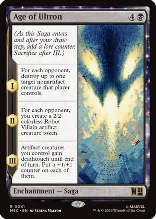 Age of Ultron (MSC-041) [Commander: Marvel Super Heroes] MTG Single Wizards of the Coast