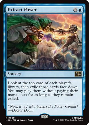 Extract Power (MSC-029) [Commander: Marvel Super Heroes] MTG Single Wizards of the Coast