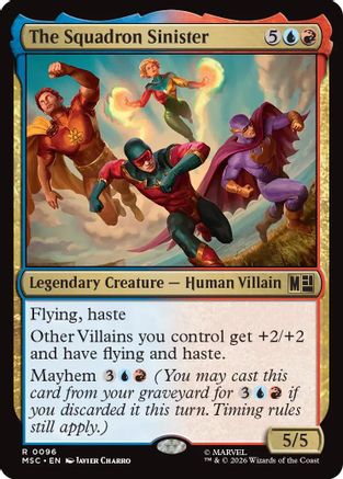 The Squadron Sinister (Surge Foil) (MSC-096) [Commander: Marvel Super Heroes] Foil MTG Single Wizards of the Coast