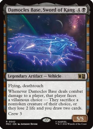 Damocles Base, Sword of Kang (MSC-042) [Commander: Marvel Super Heroes] MTG Single Wizards of the Coast
