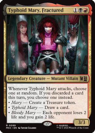 Typhoid Mary, Fractured (MSC-099) [Commander: Marvel Super Heroes] MTG Single Wizards of the Coast