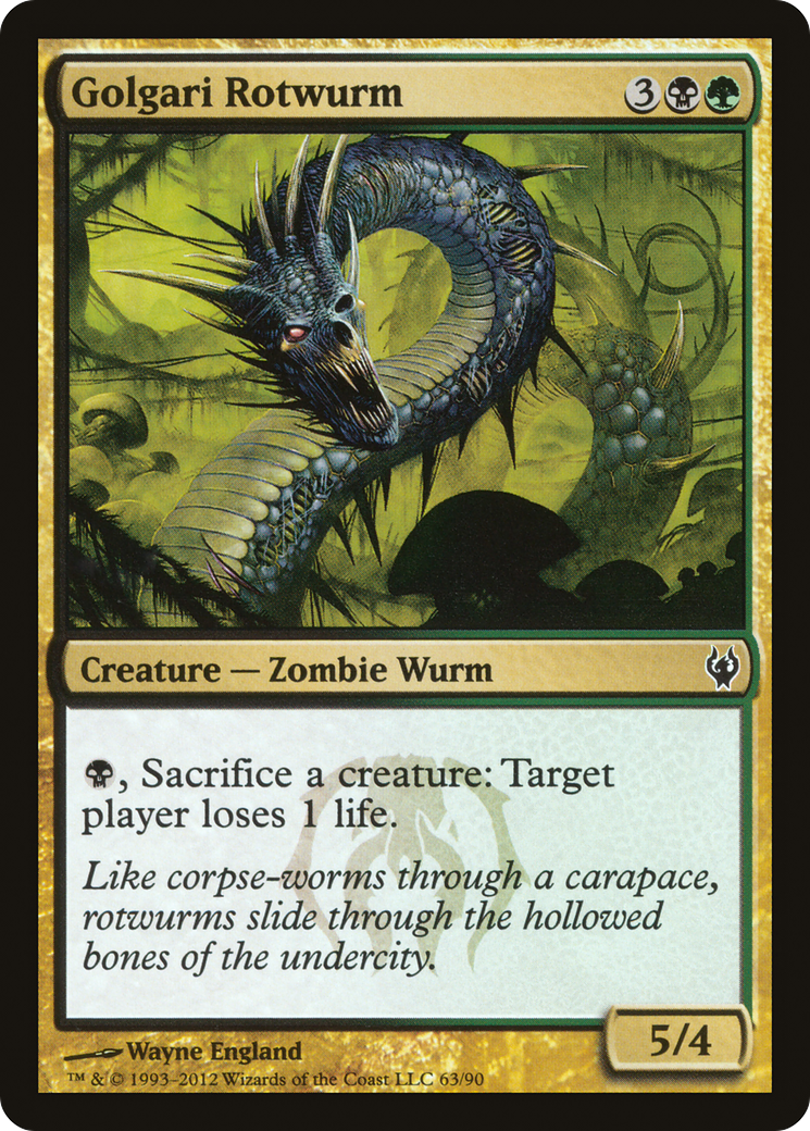 Golgari Rotwurm (DDJ-063) [Misc] Duel Decks: Izzet vs. Golgari MTG Single Wizards of the Coast