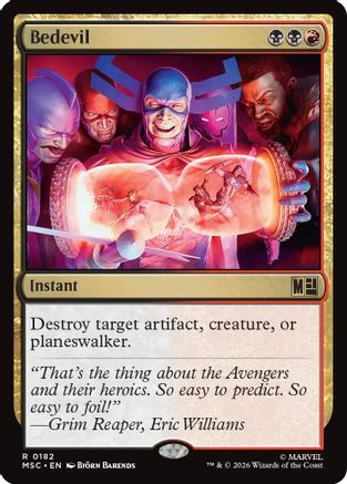 Bedevil (MSC-182) [Commander: Marvel Super Heroes] MTG Single Wizards of the Coast