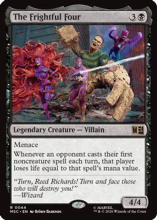 The Frightful Four (Surge Foil) (MSC-044) [Commander: Marvel Super Heroes] Foil MTG Single Wizards of the Coast