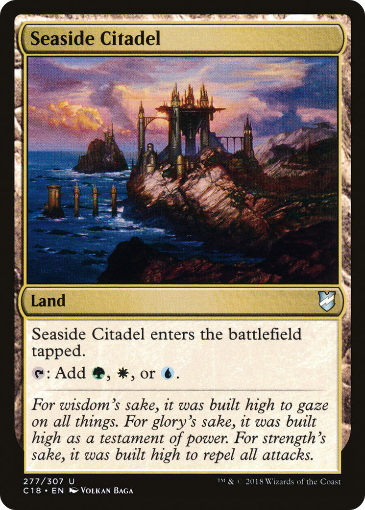 Seaside Citadel (C18-277) [Commander 2018] MTG Single Wizards of the Coast