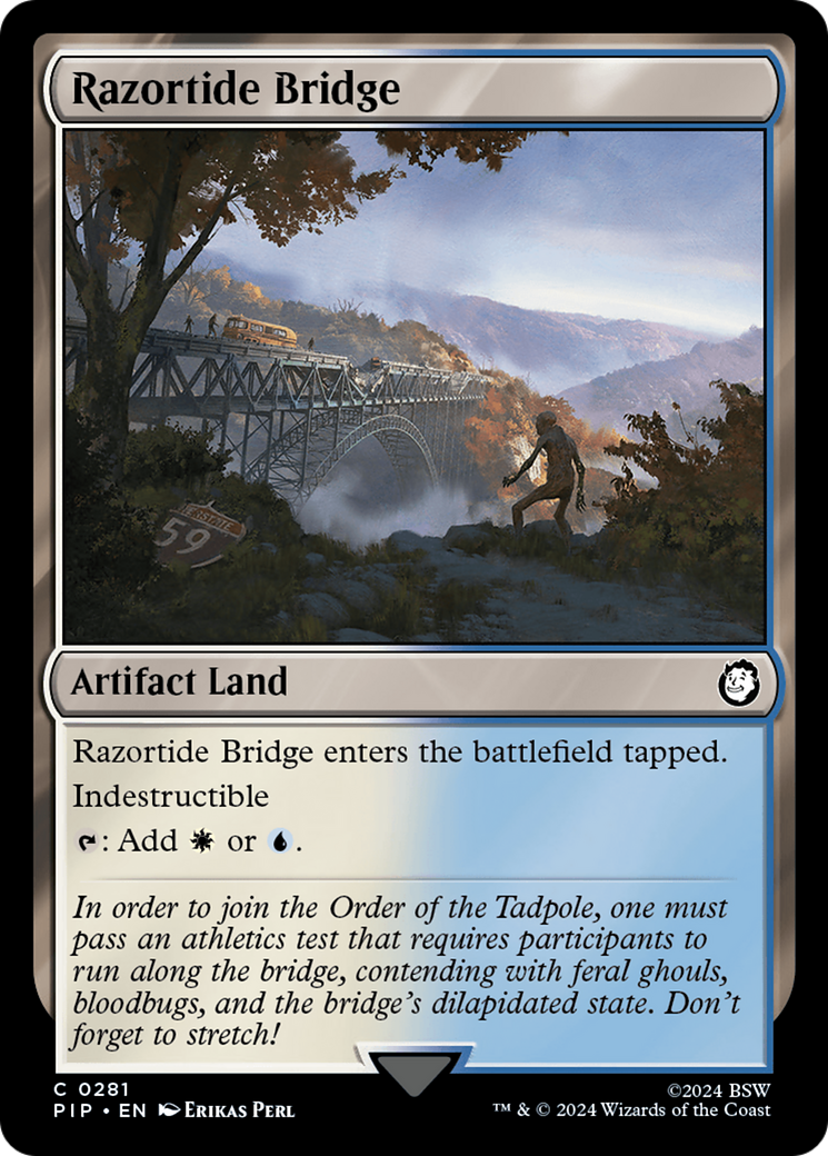 Razortide Bridge (PIP-281) [Fallout] Foil MTG Single Wizards of the Coast