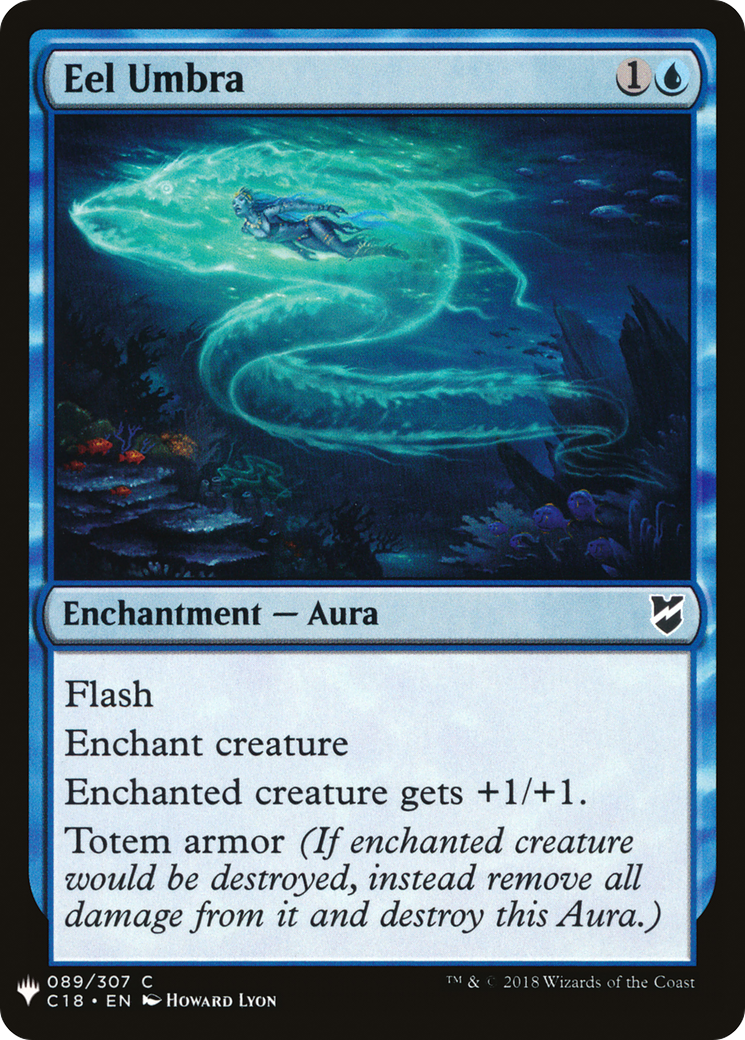 Eel Umbra (LIST-C18-89) [Mystery Booster] The List MTG Single Wizards of the Coast