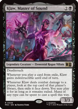 Klaw, Master of Sound (MSC-046) [Commander: Marvel Super Heroes] MTG Single Wizards of the Coast