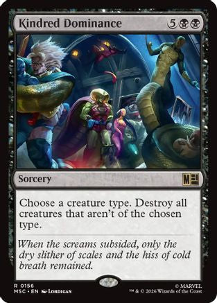 Kindred Dominance (MSC-156) [Commander: Marvel Super Heroes] MTG Single Wizards of the Coast