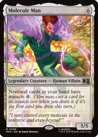 Molecule Man (MSC-009) [Commander: Marvel Super Heroes] MTG Single Wizards of the Coast