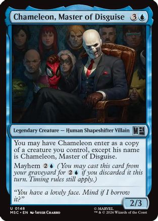 Chameleon, Master of Disguise (MSC-148) [Commander: Marvel Super Heroes] MTG Single Wizards of the Coast