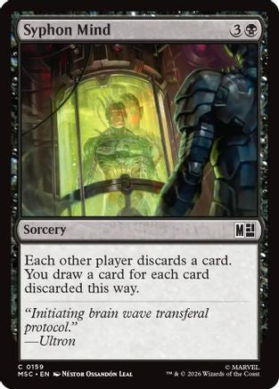 Syphon Mind (Surge Foil) (MSC-159) [Commander: Marvel Super Heroes] Foil MTG Single Wizards of the Coast