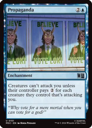 Propaganda (MSC-151) [Commander: Marvel Super Heroes] MTG Single Wizards of the Coast