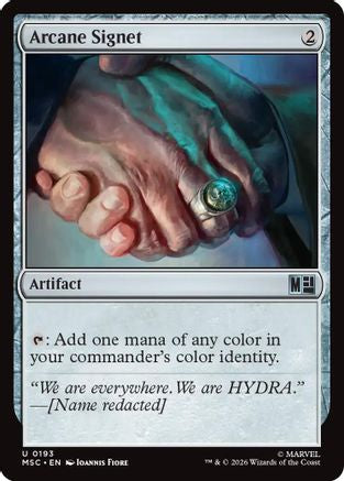 Arcane Signet (0193) (MSC-193) [Commander: Marvel Super Heroes] MTG Single Wizards of the Coast