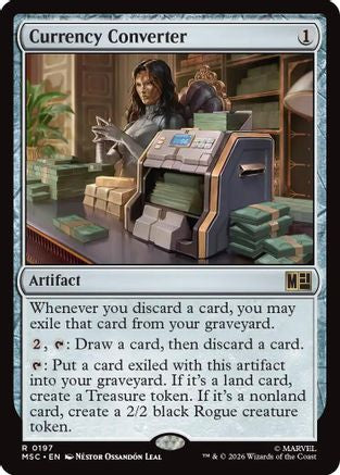 Currency Converter (Surge Foil) (MSC-197) [Commander: Marvel Super Heroes] Foil MTG Single Wizards of the Coast
