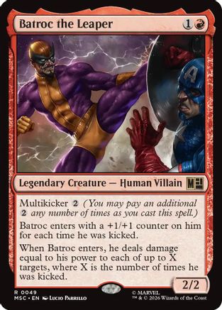 Batroc the Leaper (MSC-049) [Commander: Marvel Super Heroes] MTG Single Wizards of the Coast