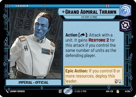 Grand Admiral Thrawn - Victory is Mine (4/264) [Ashes of the Empire] Star Wars: Unlimited Single Disney