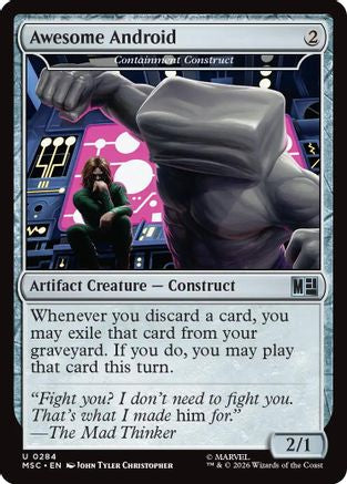 Awesome Android - Containment Construct (Surge Foil) (MSC-284) [Commander: Marvel Super Heroes] Foil MTG Single Wizards of the Coast
