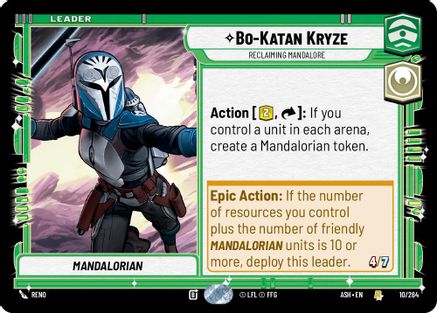 Bo-Katan Kryze - Reclaiming Mandalore (10/264) [Ashes of the Empire] Star Wars: Unlimited Single Disney