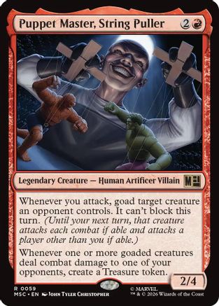 Puppet Master, String Puller (Surge Foil) (MSC-059) [Commander: Marvel Super Heroes] Foil MTG Single Wizards of the Coast
