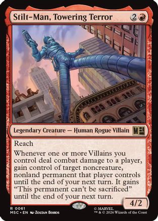 Stilt-Man, Towering Terror (MSC-061) [Commander: Marvel Super Heroes] MTG Single Wizards of the Coast