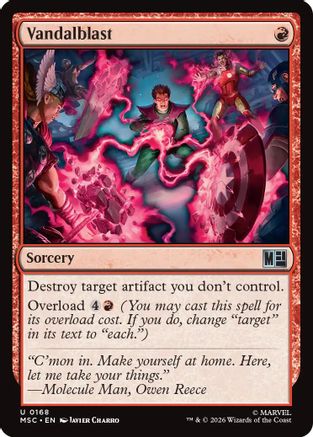 Vandalblast (Surge Foil) (MSC-168) [Commander: Marvel Super Heroes] Foil MTG Single Wizards of the Coast