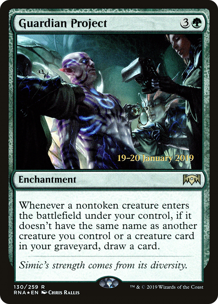 Guardian Project (PRE-130) [Ravnica Allegiance Promos] Foil MTG Single Wizards of the Coast