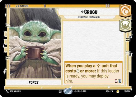 Grogu - Charming Companion (18/264) [Ashes of the Empire] Star Wars: Unlimited Single Disney