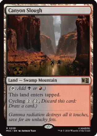 Canyon Slough (MSC-228) [Commander: Marvel Super Heroes] MTG Single Wizards of the Coast