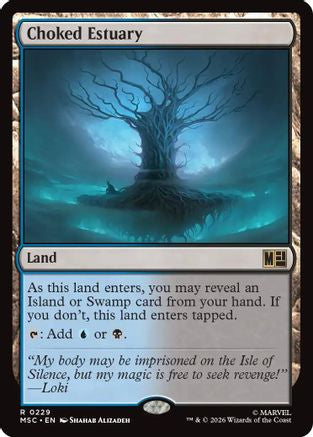 Choked Estuary (MSC-229) [Commander: Marvel Super Heroes] MTG Single Wizards of the Coast