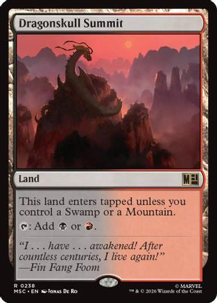 Dragonskull Summit (Surge Foil) (MSC-238) [Commander: Marvel Super Heroes] Foil MTG Single Wizards of the Coast