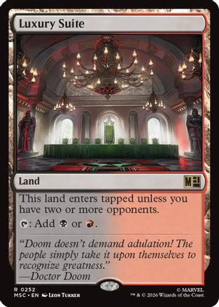 Luxury Suite (MSC-252) [Commander: Marvel Super Heroes] MTG Single Wizards of the Coast