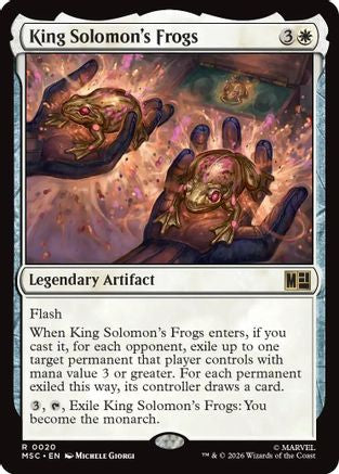 King Solomon's Frogs (MSC-020) [Commander: Marvel Super Heroes] MTG Single Wizards of the Coast