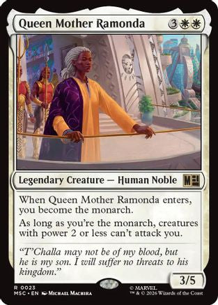 Queen Mother Ramonda (MSC-023) [Commander: Marvel Super Heroes] MTG Single Wizards of the Coast